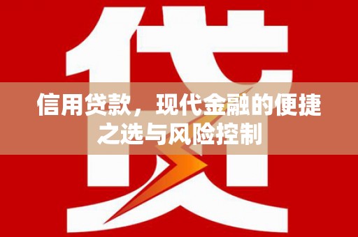 尖石信用贷款，现代金融的便捷之选与风险控制