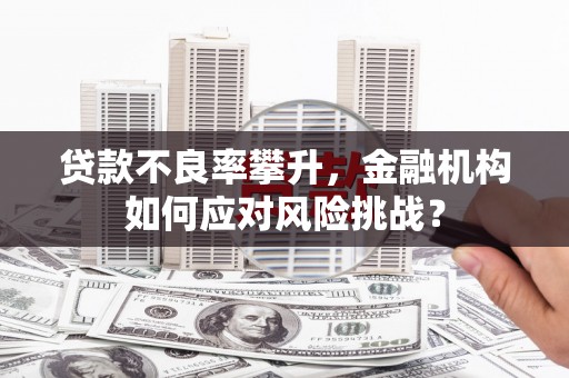 尖石贷款不良率攀升，金融机构如何应对风险挑战？