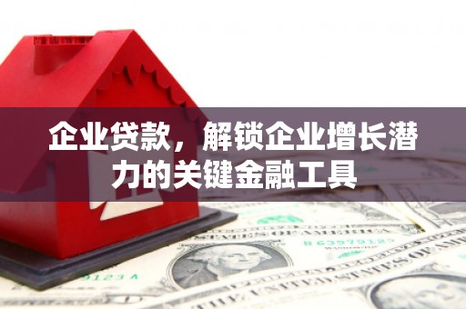 尖石企业贷款，解锁企业增长潜力的关键金融工具