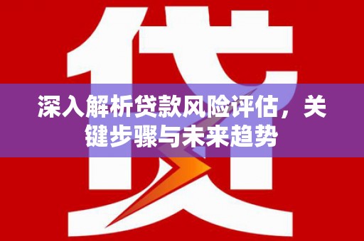 尖石深入解析贷款风险评估，关键步骤与未来趋势