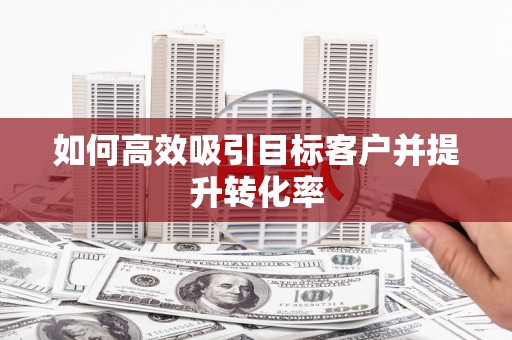 尖石如何高效吸引目标客户并提升转化率