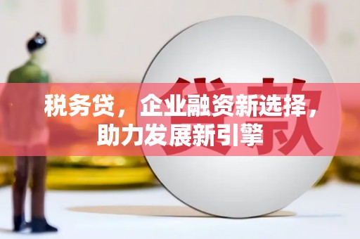 尖石税务贷，企业融资新选择，助力发展新引擎