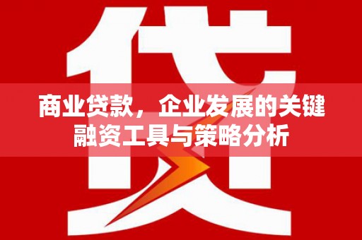 尖石商业贷款，企业发展的关键融资工具与策略分析
