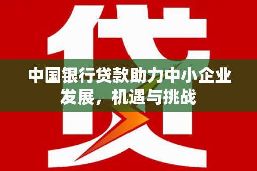 尖石中国银行贷款助力中小企业发展，机遇与挑战