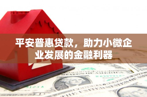 尖石平安普惠贷款，助力小微企业发展的金融利器
