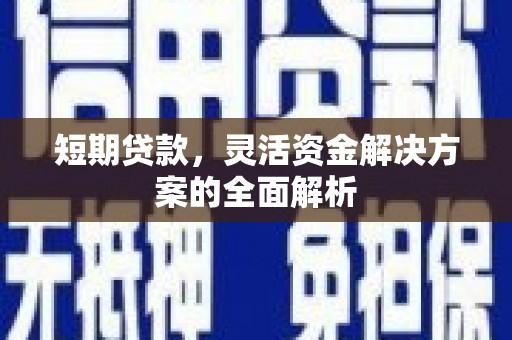 尖石短期贷款，灵活资金解决方案的全面解析