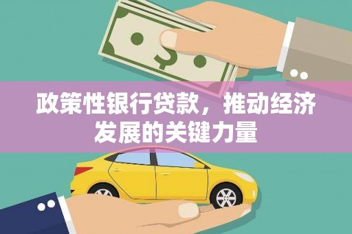 尖石政策性银行贷款，推动经济发展的关键力量