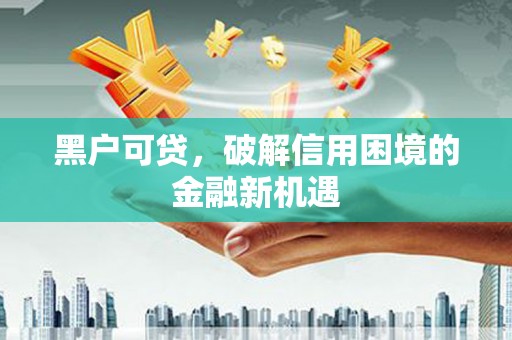尖石黑户可贷，破解信用困境的金融新机遇