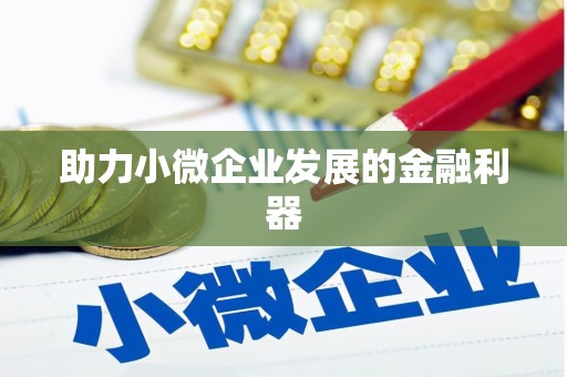 尖石助力小微企业发展的金融利器