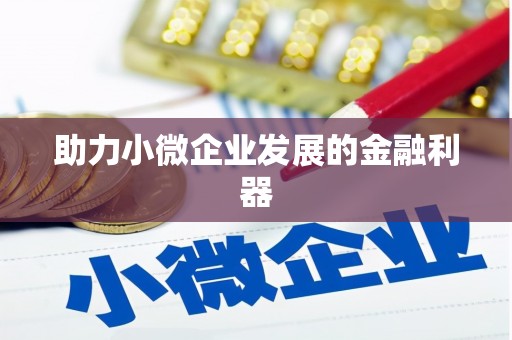 尖石助力小微企业发展的金融利器