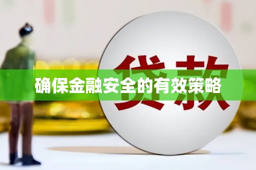 尖石确保金融安全的有效策略