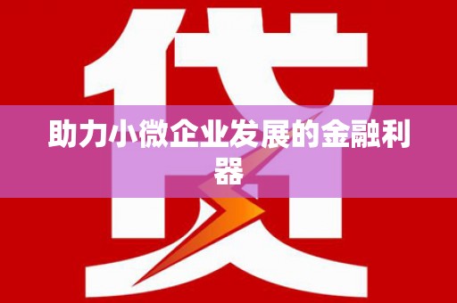 尖石助力小微企业发展的金融利器